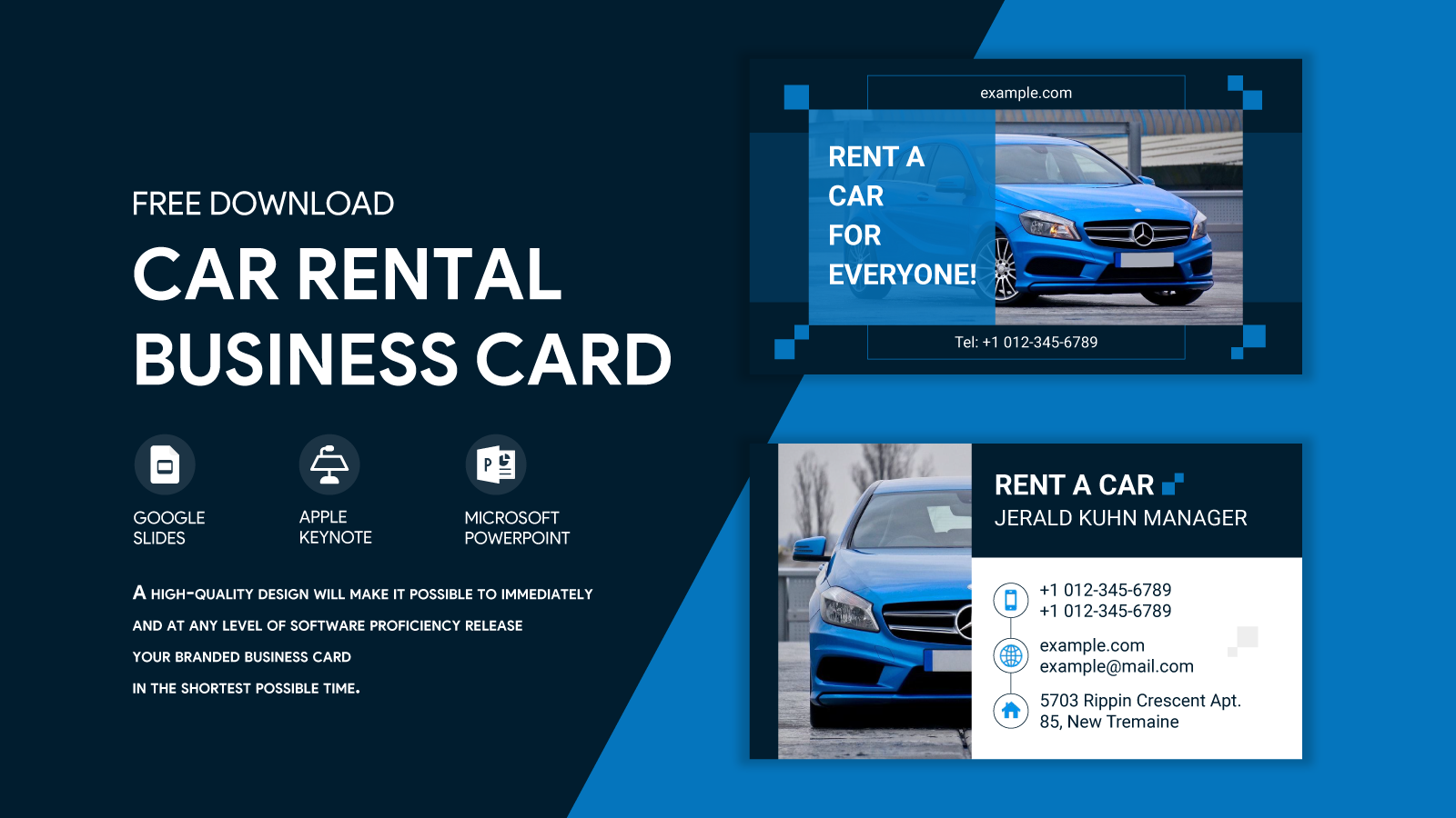 rent a car business plan pdf