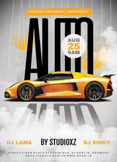 Car Show Flyer Free Google Docs Template