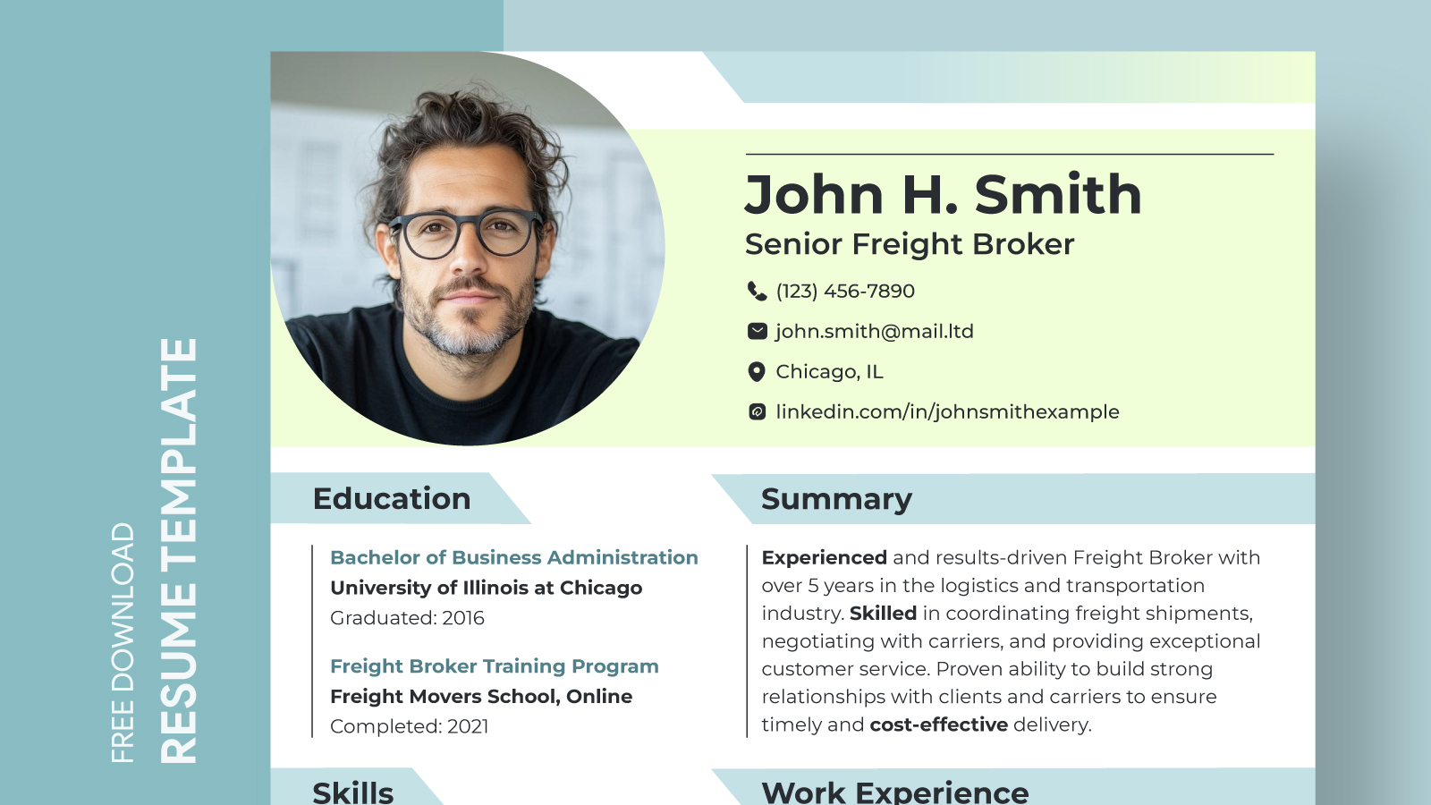 Colorful Resume Free Google Docs Template - gdoc.io