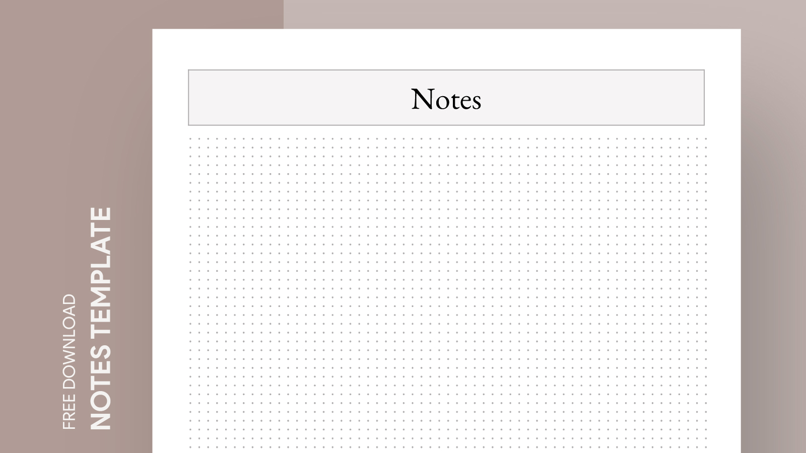 Customizable Dotted Notes Free Google Docs Template - gdoc.io