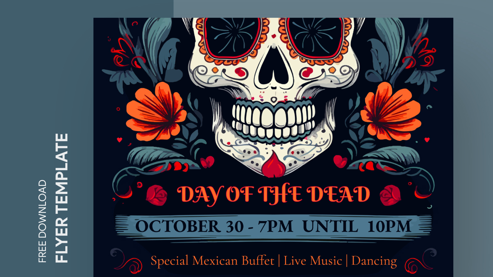 Dia De Los Muertos Flyer Free Google Docs Template - gdoc.io