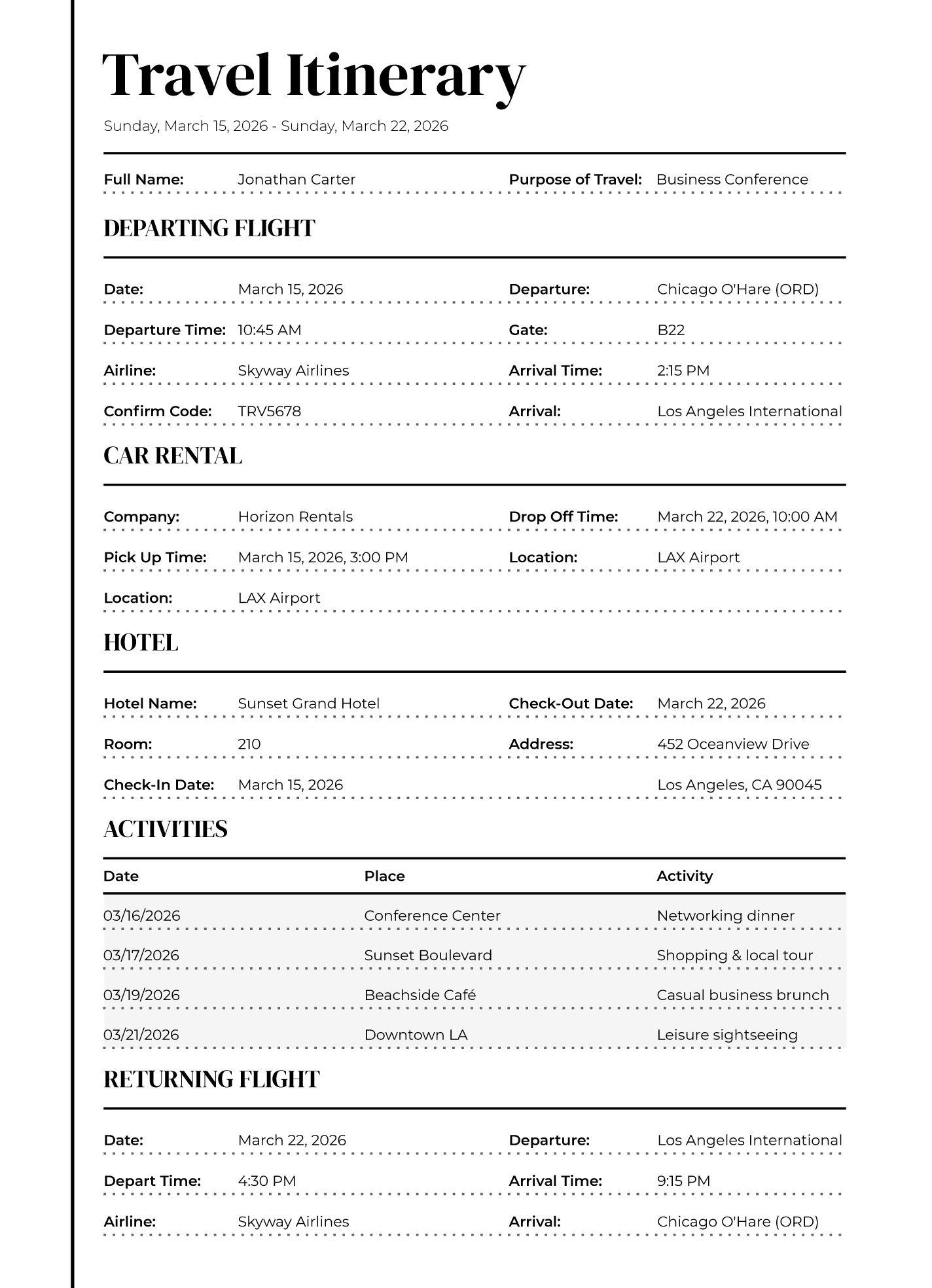 Travel Itinerary Google Doc Template Free Printable Infoupdate Travel Itinerary Google Doc Template Free Printable Infoupdate