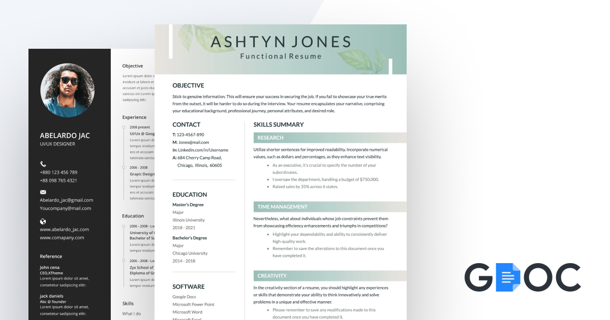 Free Modern Resume Google Docs Templates Page 3 of 4 gdoc io Free Modern Resume Google Docs Templates Page 3 of 4 gdoc io