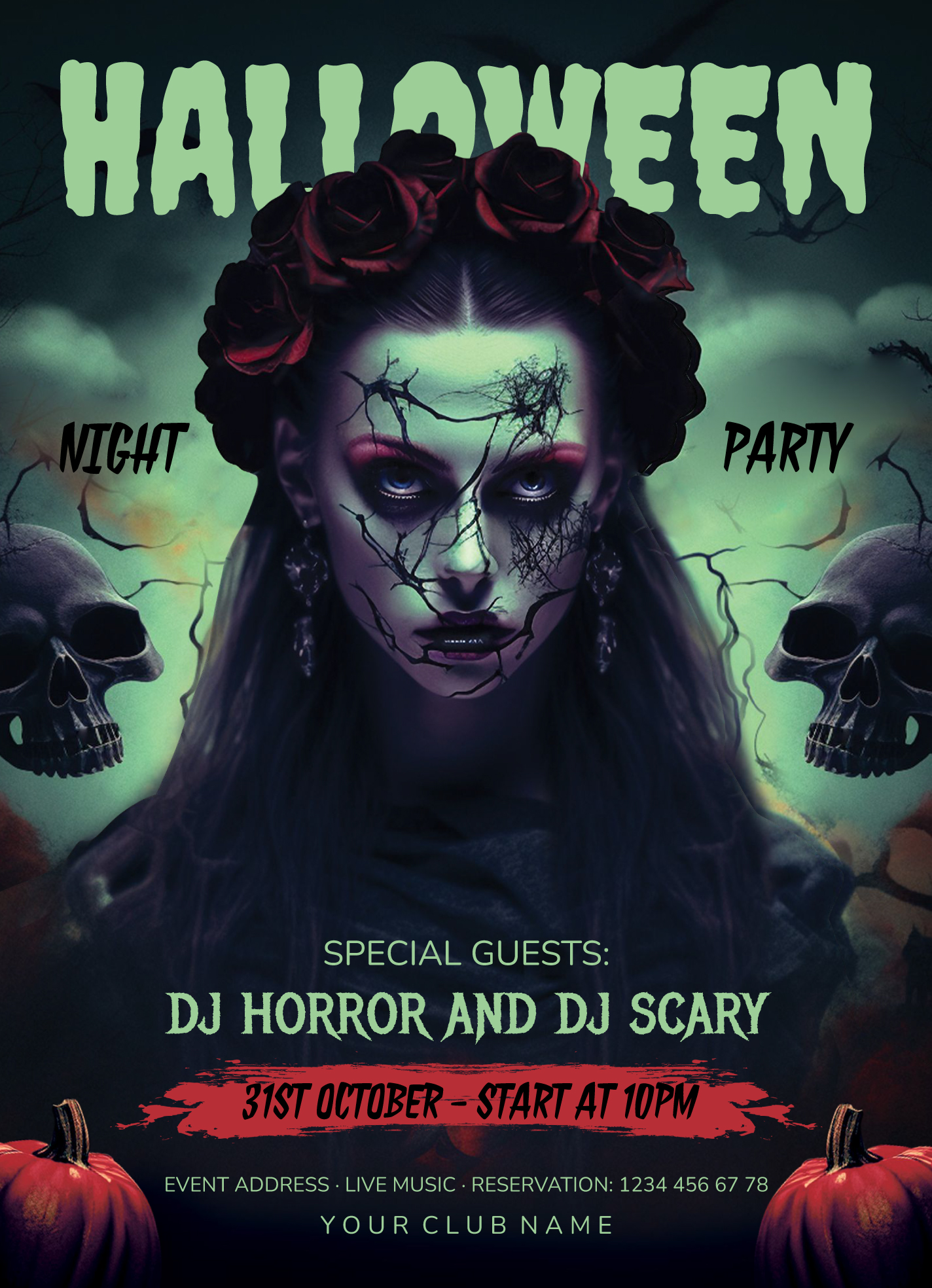 halloween party flyer