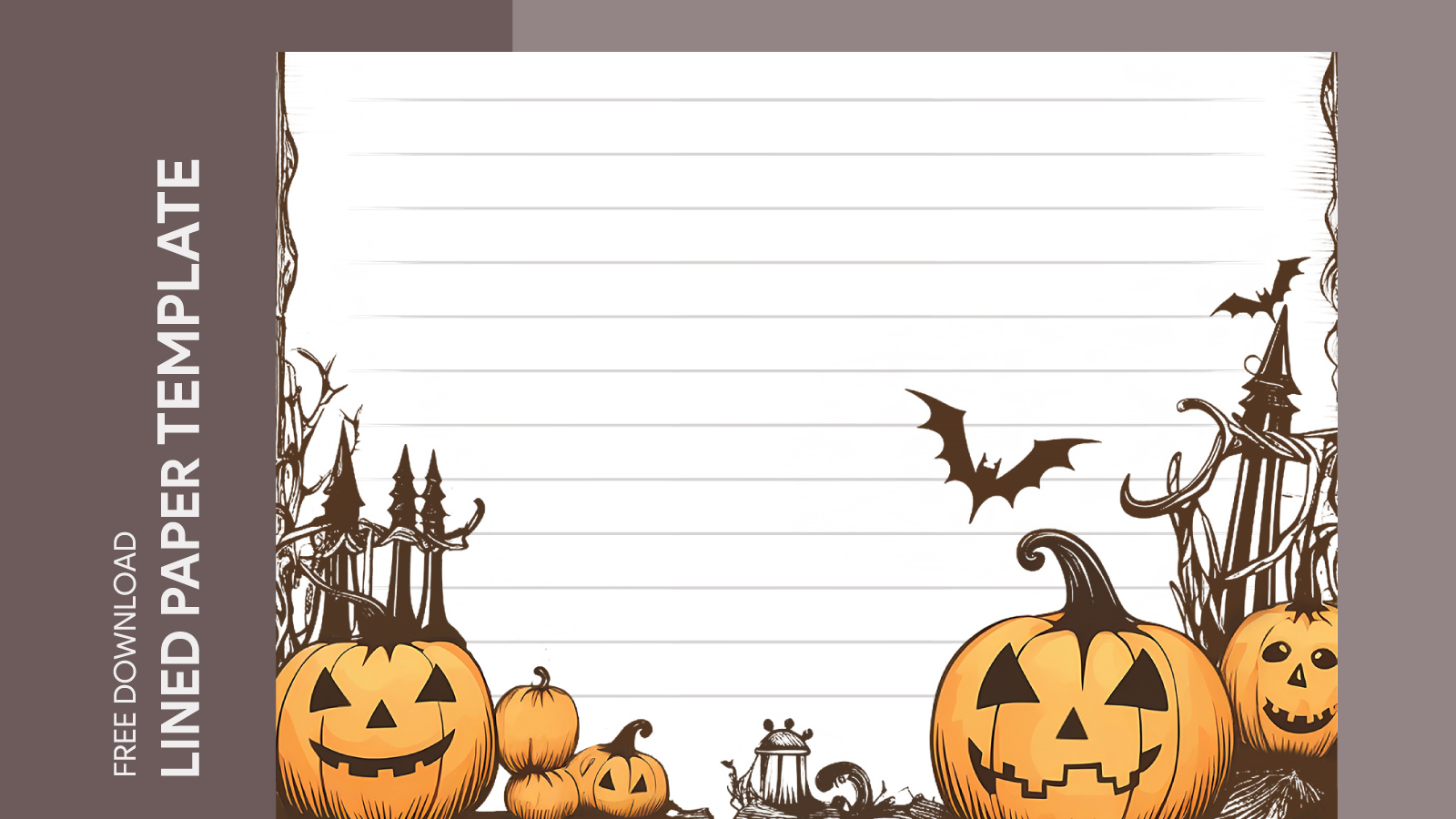 Halloween Writing Paper Free Google Docs Template Gdoc io