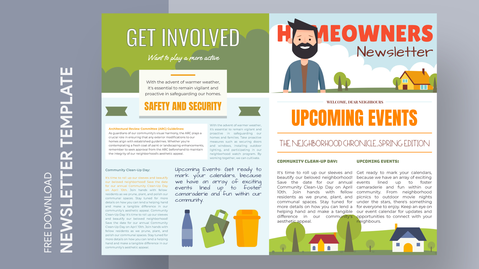 Homeowners Association Newsletter Free Google Docs Template - gdoc.io