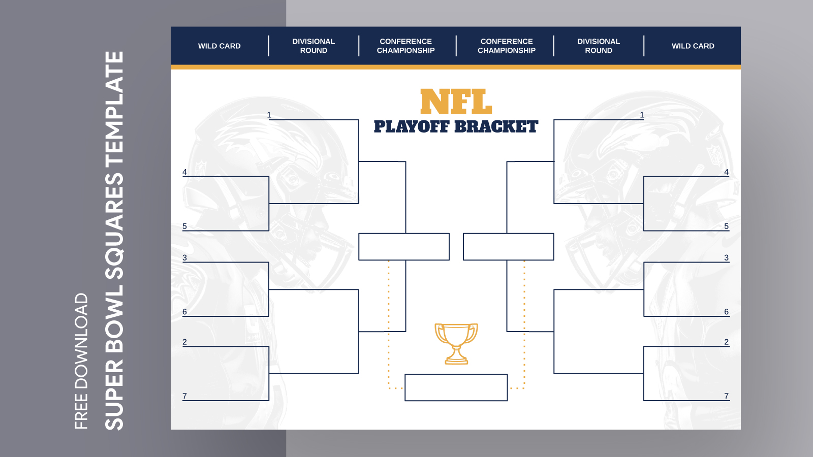 NFL Playoff Bracket Free Google Docs Template gdoc.io