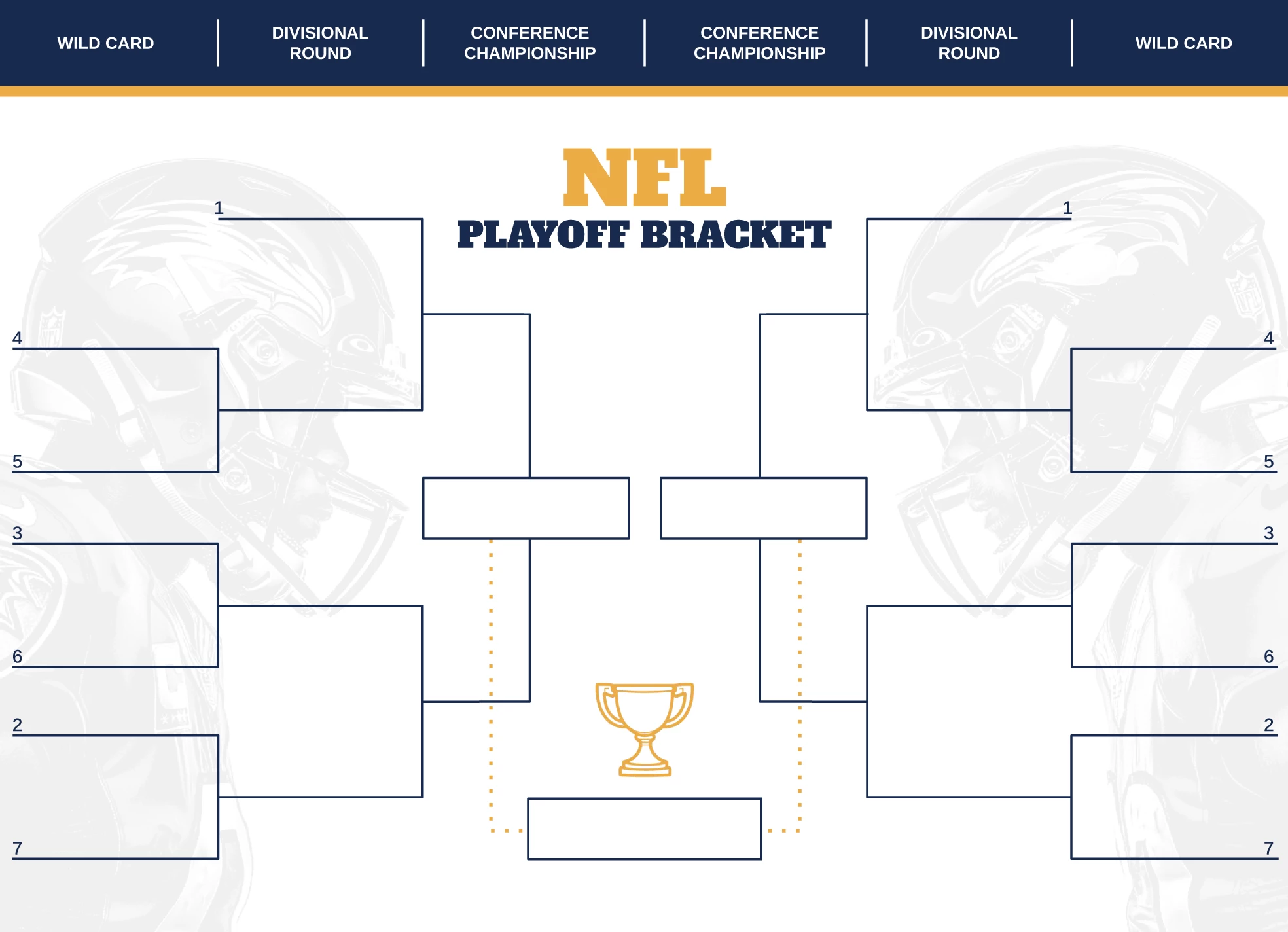 nfl playoff bracket free google docs template - gdoc.io