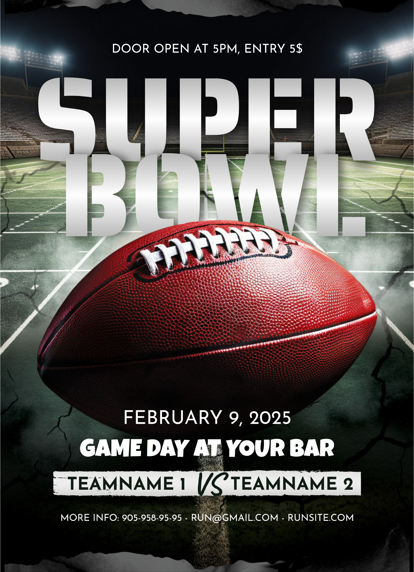 Free American Football Flyer Template In Google Docs