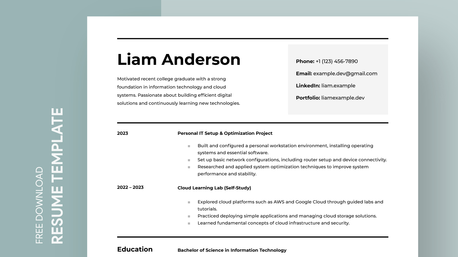 No Experience Resume Free Google Docs Template - gdoc.io
