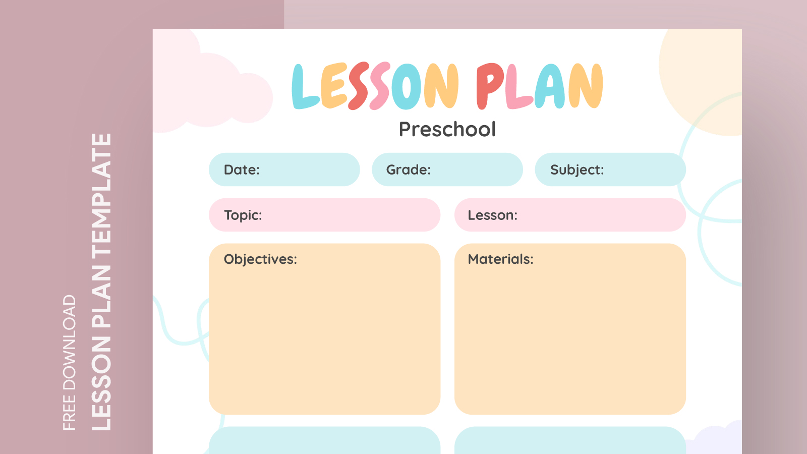 Preschool Lesson Plan Free Google Docs Template Gdoc Io Preschool Lesson Plan Free Google Docs Template Gdoc Io