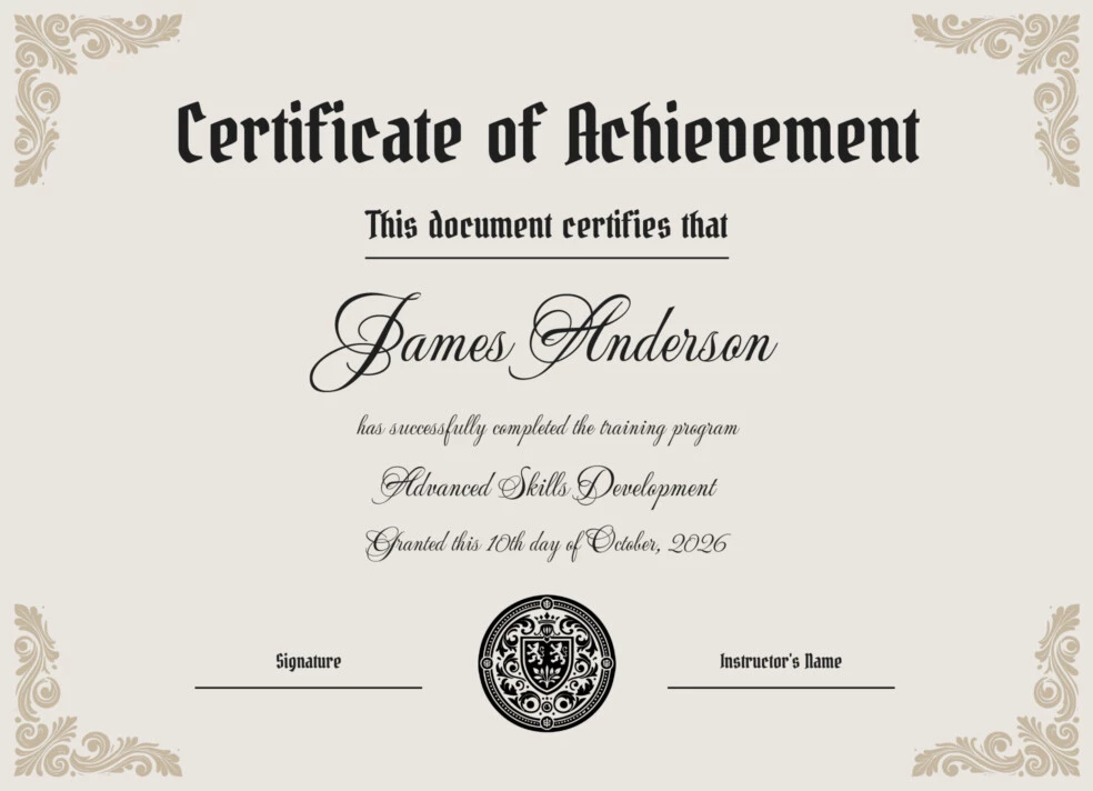printable-certificate-of-completion-free-google-docs-template-gdoc-io for Free Printable Achievement Certificate Templates Printable Certificate of Completion Free Google Docs Template - gdoc.io for Free Printable Achievement Certificate Templates