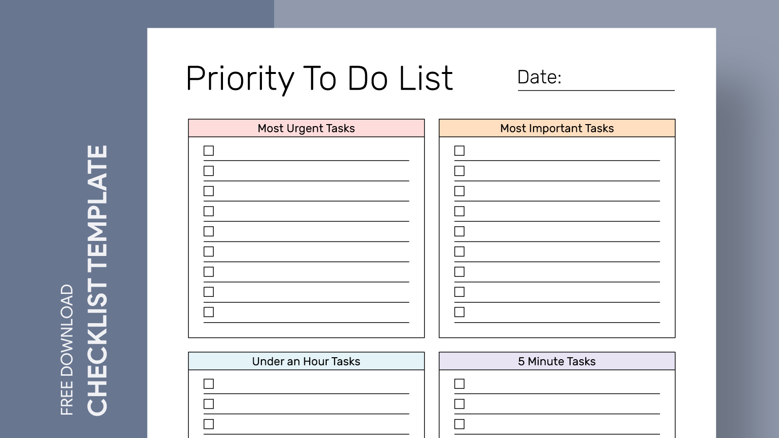Priority To Do List Free Google Docs Template - gdoc.io