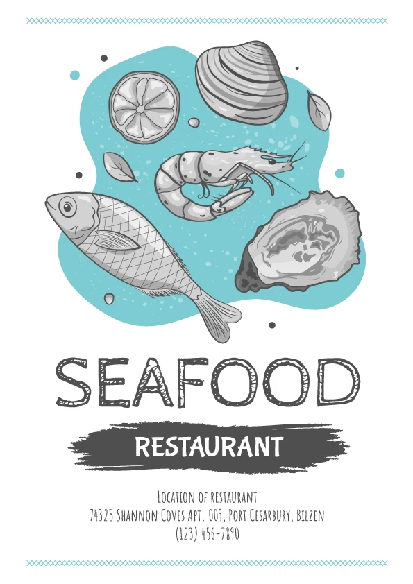 Seafood Restaurant Menu Free Google Docs Template 