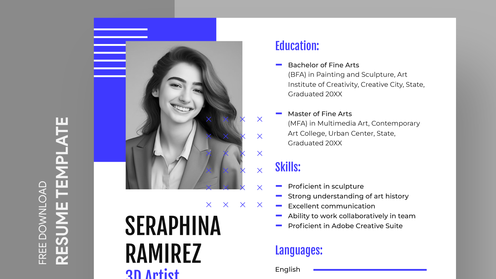 Simple Geometric Resume Free Google Docs Template - gdoc.io