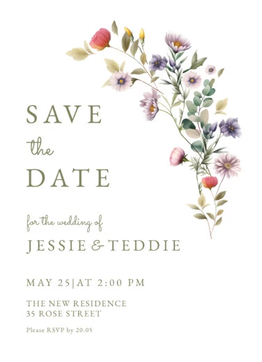 Rustic Wedding Save the Date Free Google Docs Template 