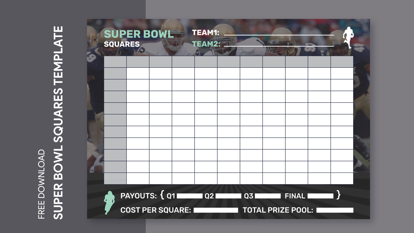 Super Bowl Squares: Free Template & Rules for Super Bowl LVII