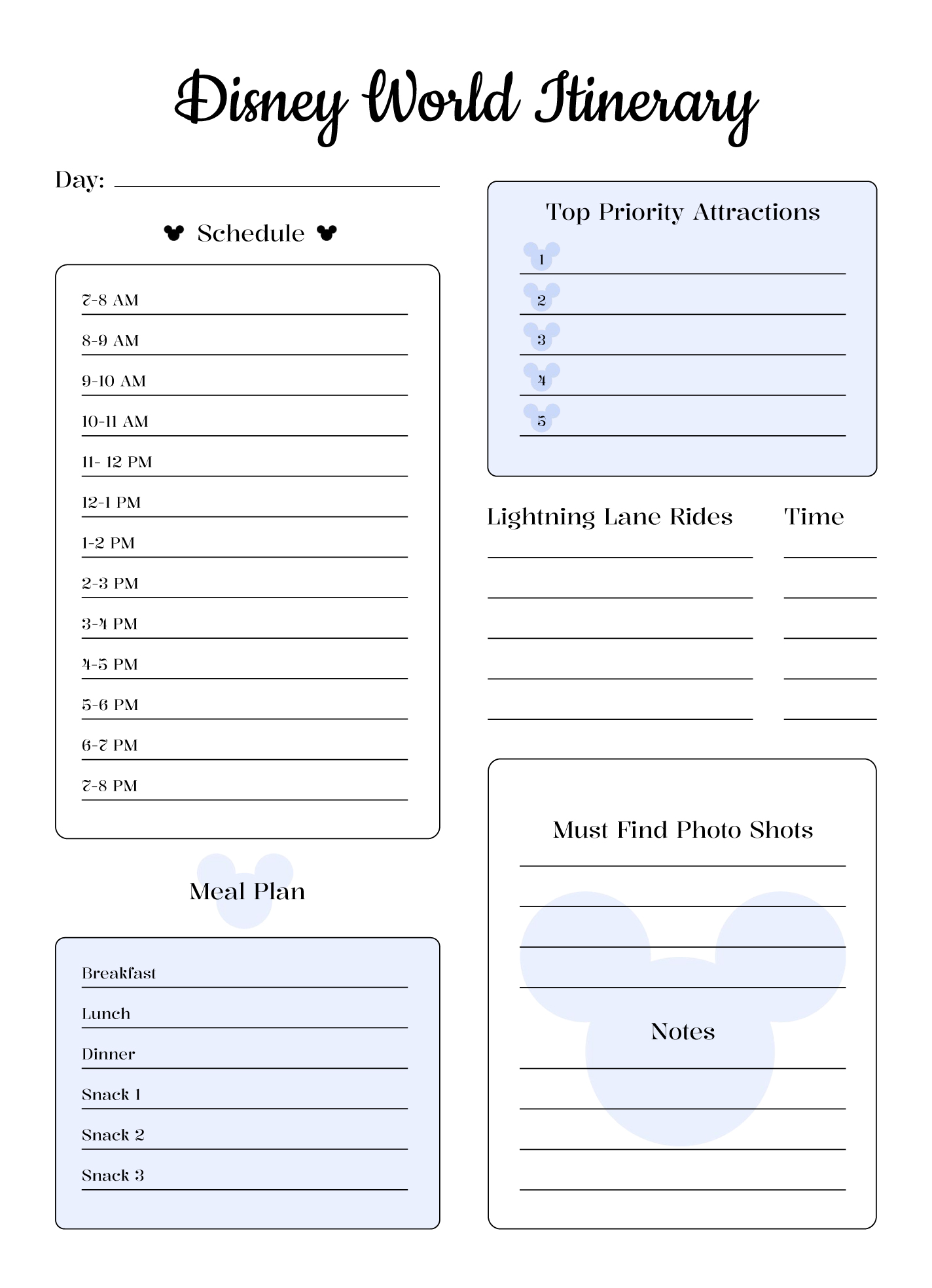 Disney World Planner Template Prntbl concejomunicipaldechinu gov co Disney World Planner Template Prntbl concejomunicipaldechinu gov co