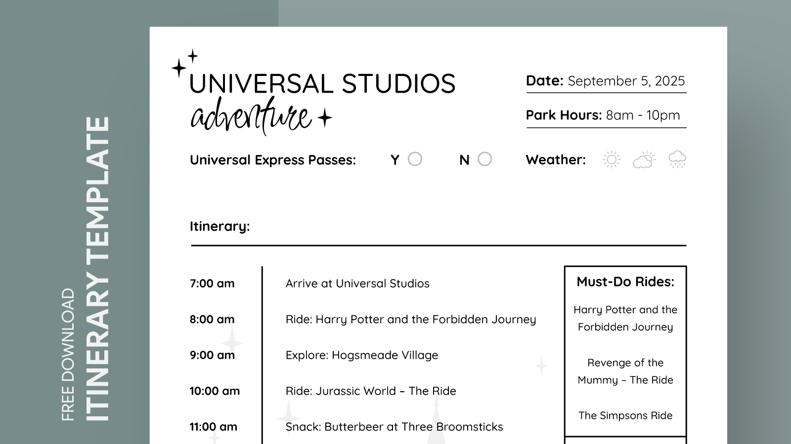universal-studios-itinerary-free-google-docs-template-gdoc-io